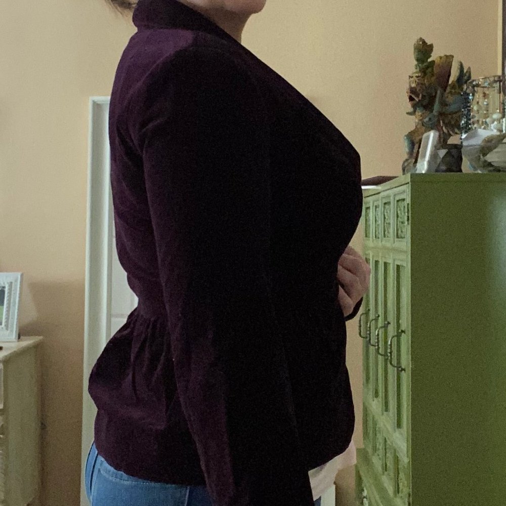 EUC J. Crew Purple Velvet Blazer 4